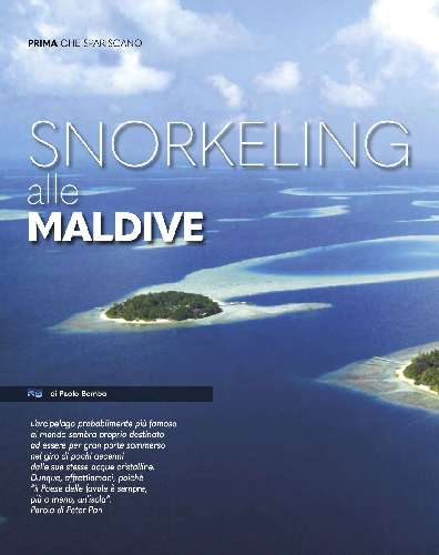 Snorkeling alle Maldive, prima che spariscano